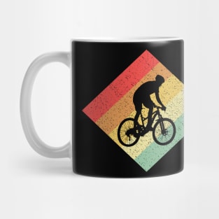 Retro Vintage 80s Mountain Biking Gift For Mountain Bikers Mug